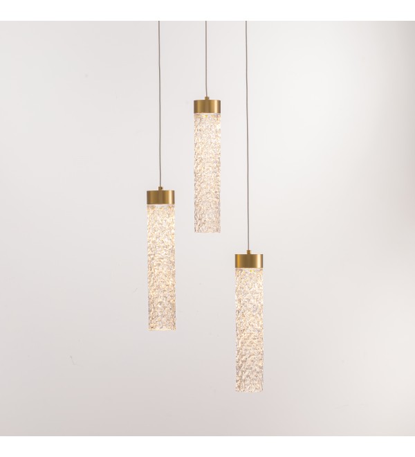 Подвесной светильник Delight Collection MD24030028-3A brass/clear