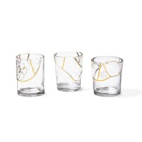 Стакан Seletti Kintsugi (белый, золотой, арт. 09658)