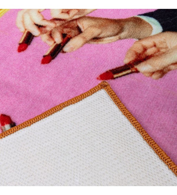 Коврик Seletti Toiletpaper Rugs Lipstick Pink