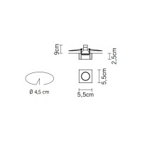 Встраиваемый светильник Fabbian Venere D55F0811