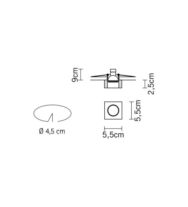 Встраиваемый светильник Fabbian Venere D55F0811