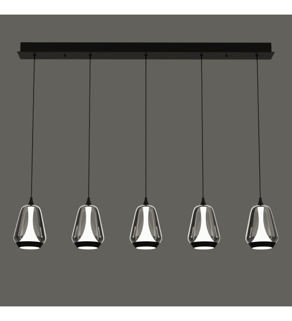 Подвесной светильник Delight Collection MD24001011-5B black/smoky