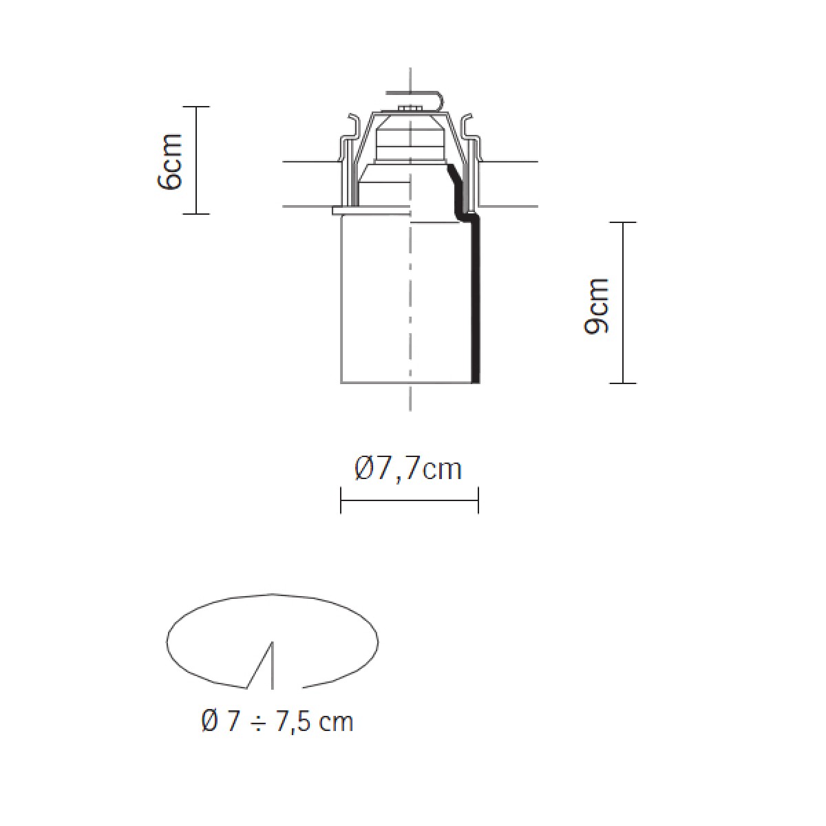 Встраиваемый светильник Fabbian Mono D14F1701