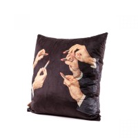 Подушка Seletti Toiletpaper Cushion Lipstick Black (черный, арт. 16470)