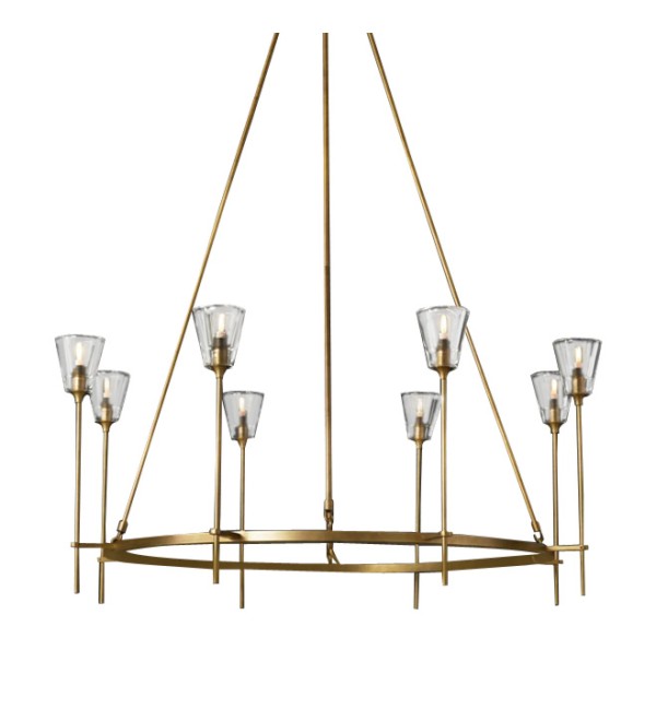 Люстра Delight Collection Torche De Verre 8 gold