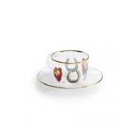 Кофейная пара Seletti Toiletpaper Glass I Love You