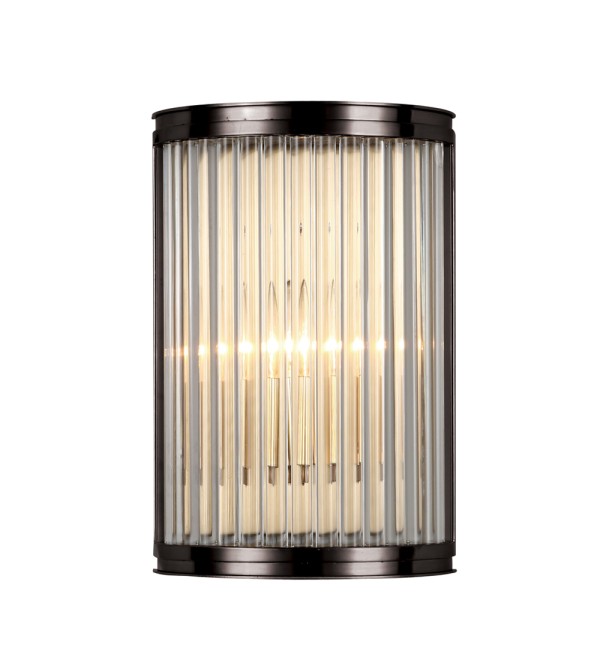 Настенный светильник Delight Collection Crystal bar Alice matt black