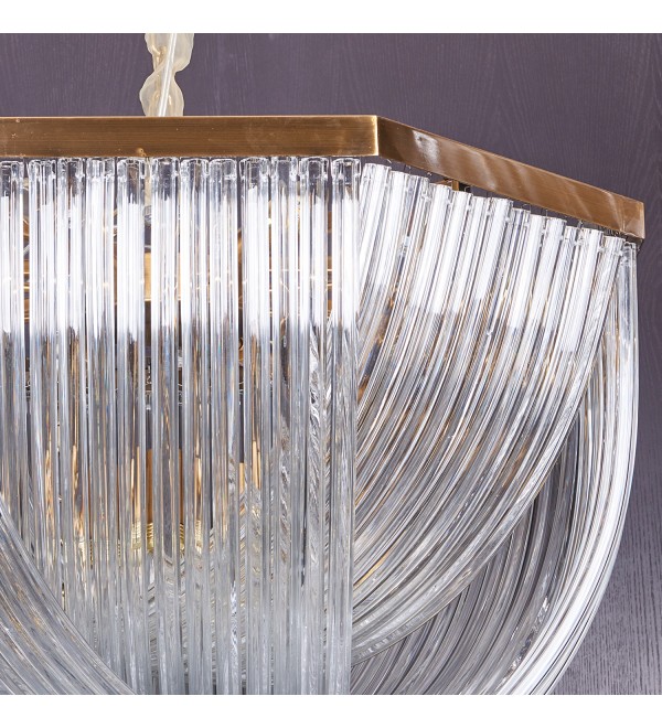 Люстра Delight Collection Murano L12 brass/clear