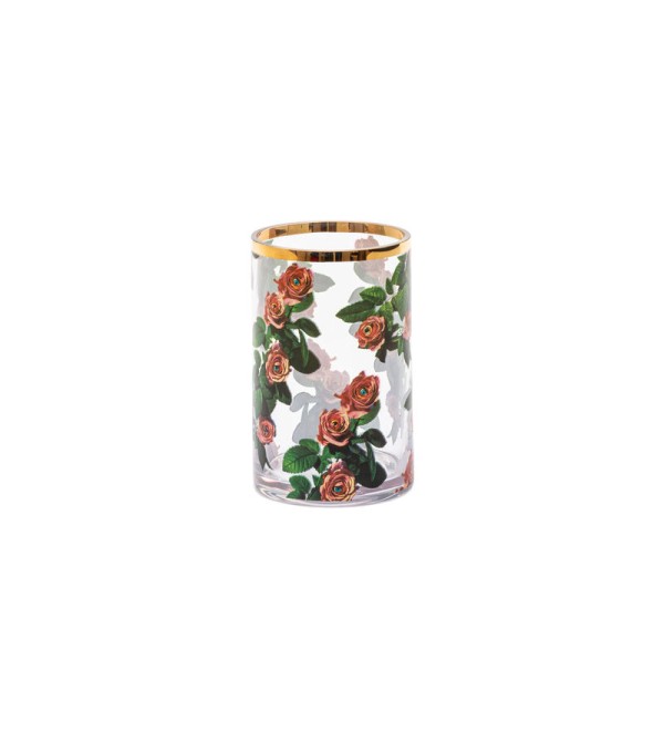Ваза Seletti Toiletpaper Glass Vase Roses Small