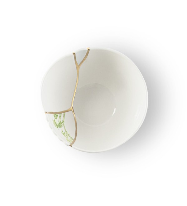 Пиала Seletti Kintsugi (белый, золотой, арт. 09633)