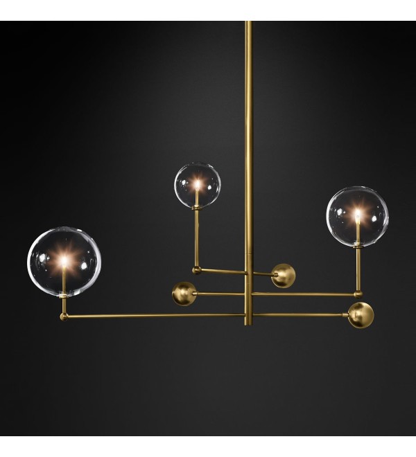 Люстра Delight Collection Globe Mobile 3 brass
