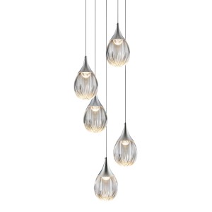 Подвесной светильник Delight Collection Stilla MD24001004-5A chrome/clear