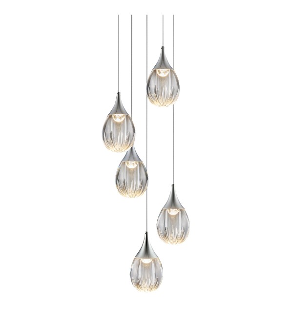 Подвесной светильник Delight Collection Stilla MD24001004-5A chrome/clear