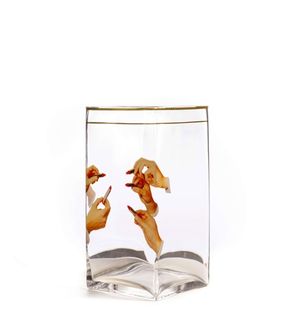 Ваза Seletti Toiletpaper Glass Vase Lipsticks Big