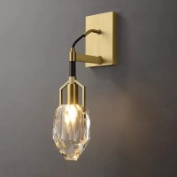 Настенный светильник Delight Collection 8960-1W brass/clear