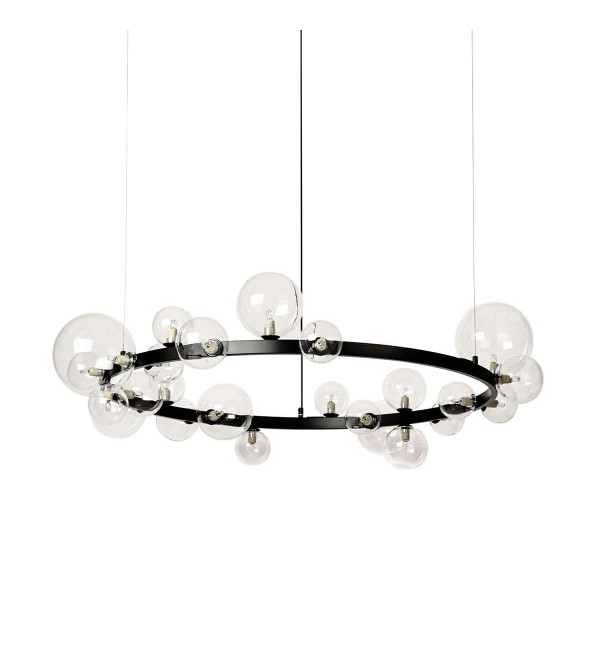 Люстра Delight Collection Art Deco Bubble 8828P/L black/clear