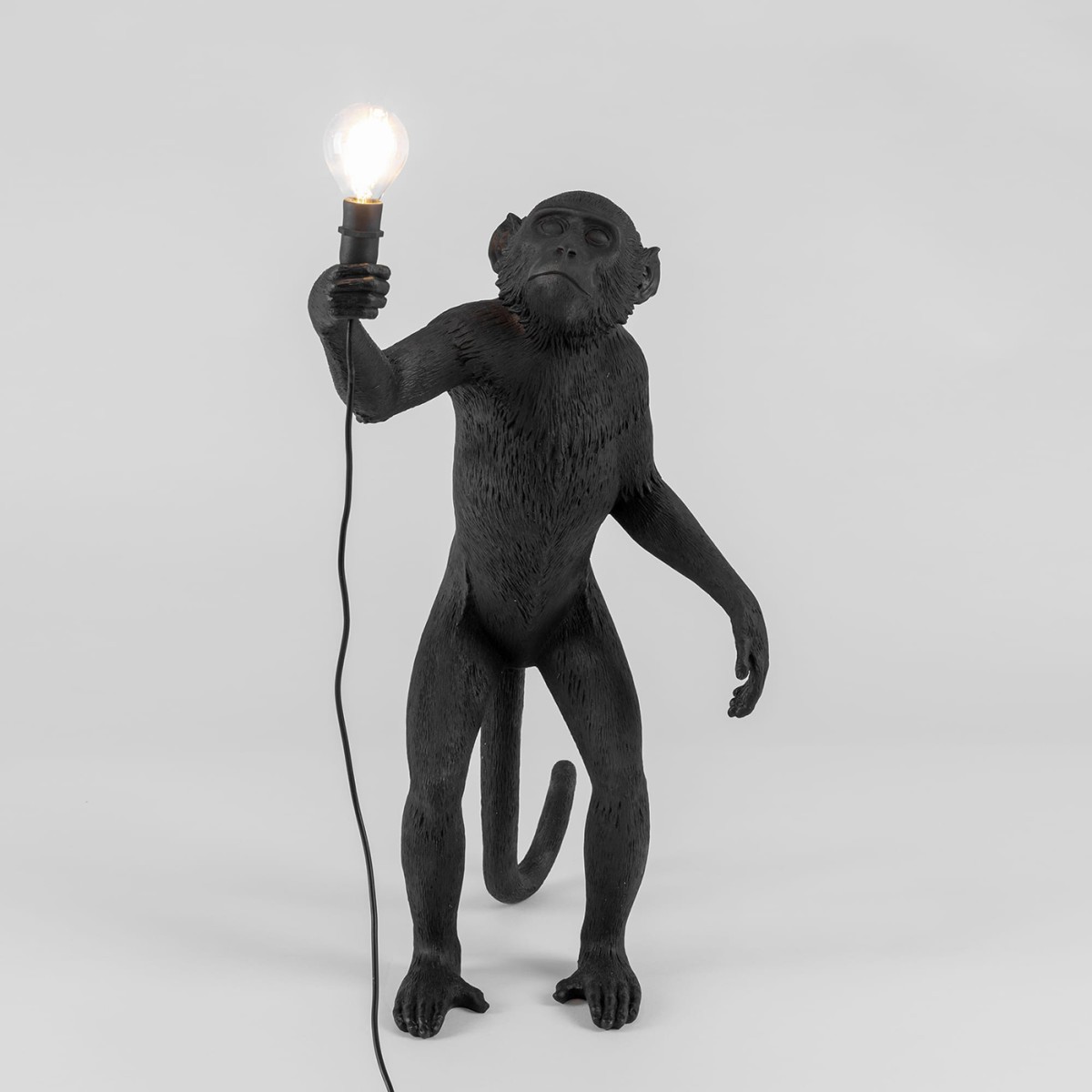 Настольная лампа Seletti Monkey Lamp Standing (черный)
