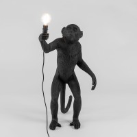 Настольная лампа Seletti Monkey Lamp Standing (черный)