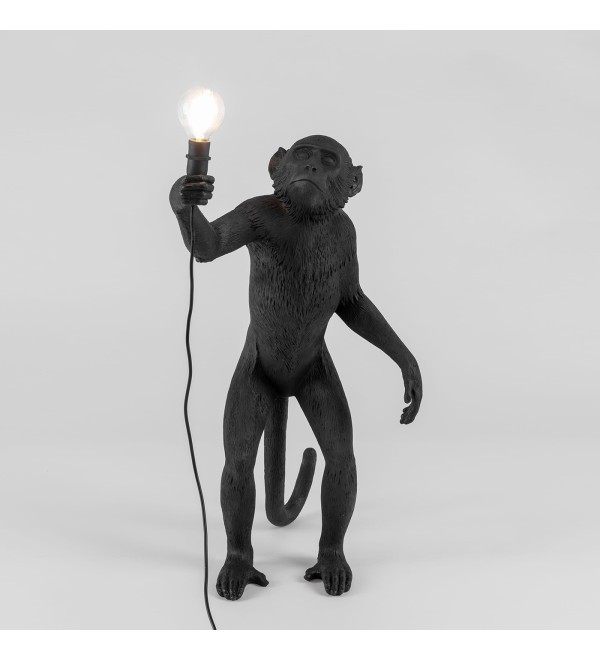 Настольная лампа Seletti Monkey Lamp Standing (черный)