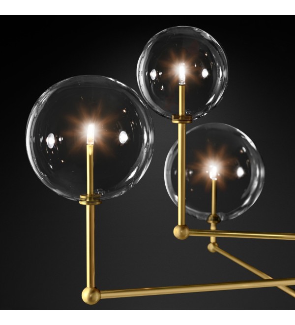 Люстра Delight Collection Globe Mobile 3 brass