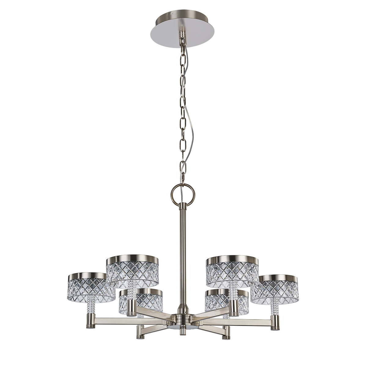 Люстра Delight Collection Diamond cut MD21020075-6A satin nickel