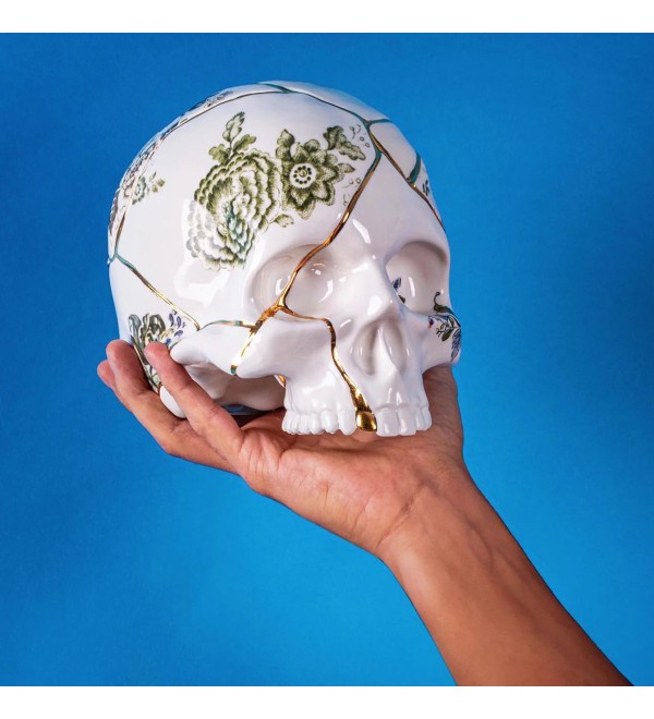 Статуэтка Seletti Kintsugi Skull