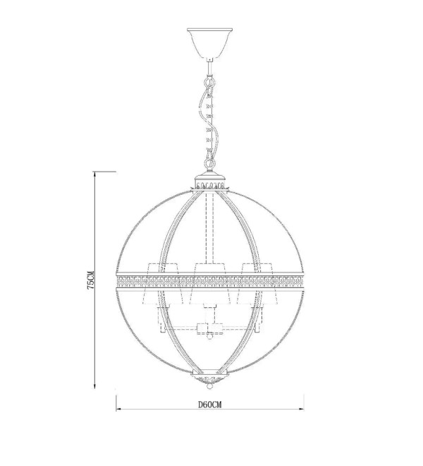 Люстра Delight Collection Residential 4L nickel