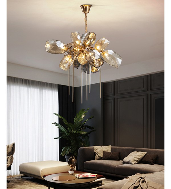 Люстра Delight Collection Britannica 8898P/AL gold/smoky