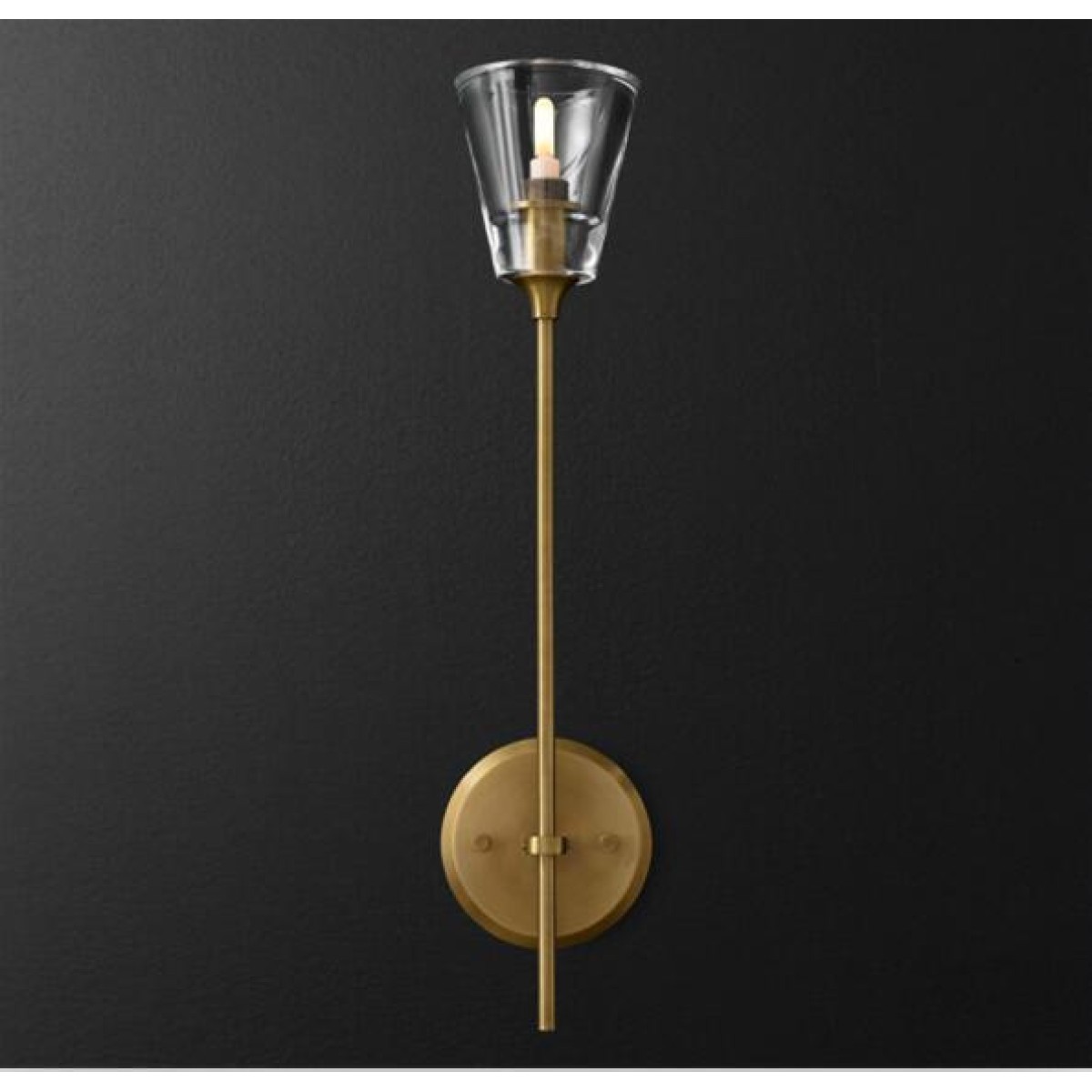 Настенный светильник Delight Collection Torche De Verre 1 light gold