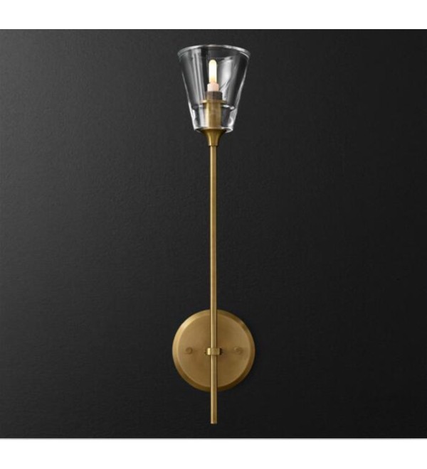 Настенный светильник Delight Collection Torche De Verre 1 light gold