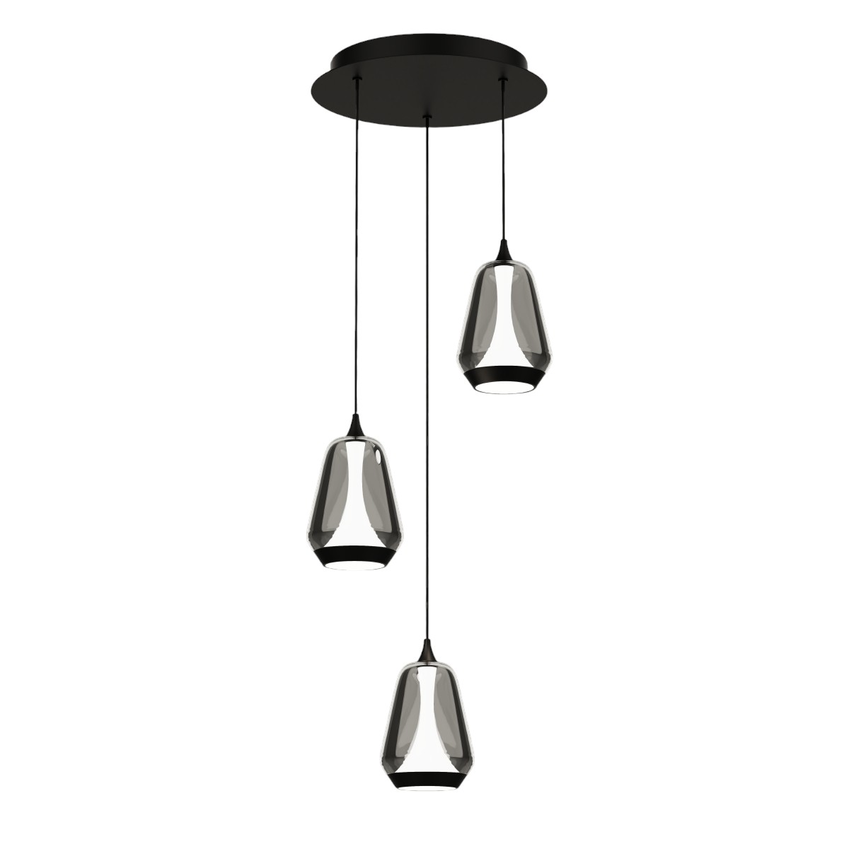 Подвесной светильник Delight Collection MD24001011-3A black/smoky