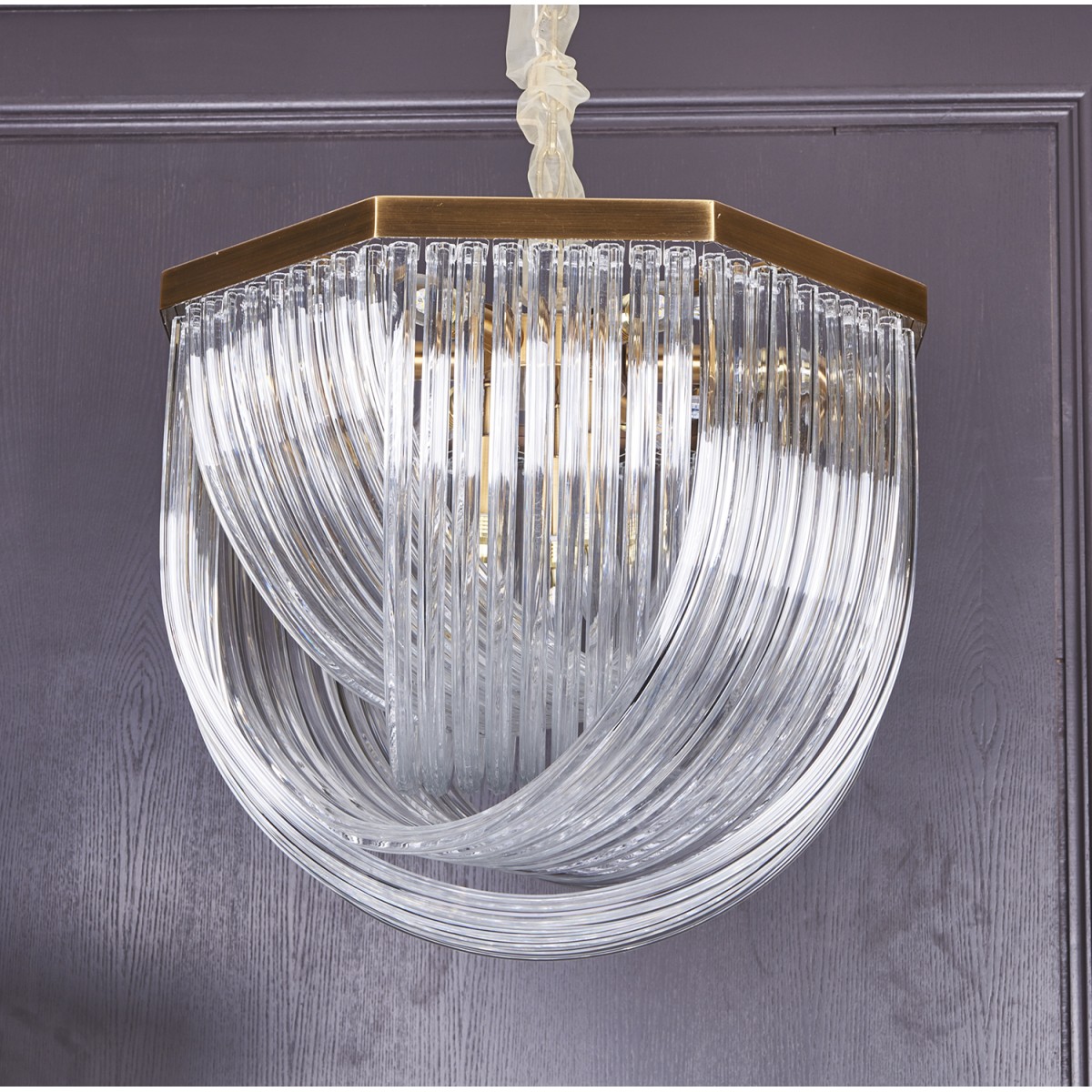 Люстра Delight Collection Murano L9 brass/clear