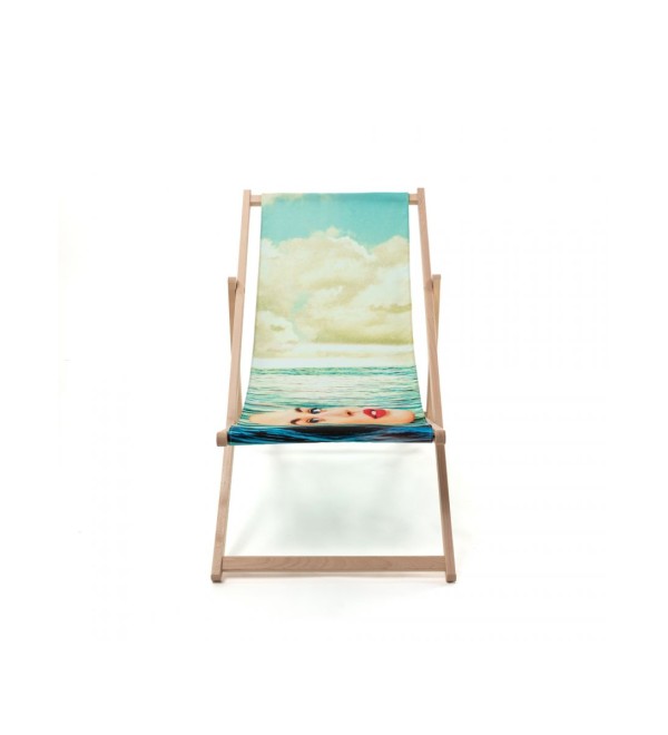 Шезлонг Seletti Toiletpaper Deckchair Girl in the Sea