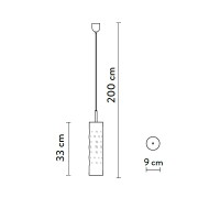 Подвесной светильник Slamp Dimple Single Silver