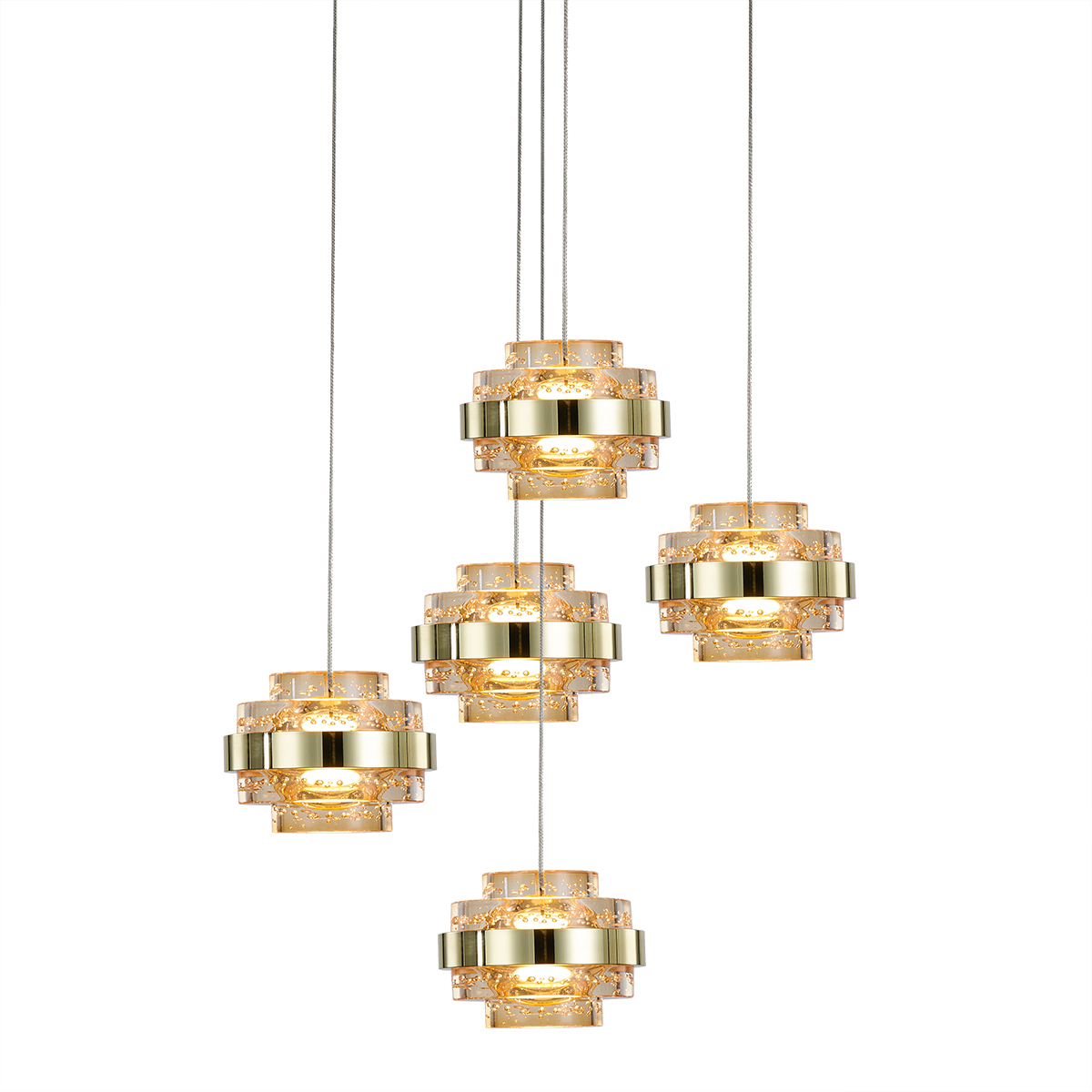 Подвесной светильник Delight Collection Indiana MD22030002-5A gold/champagne