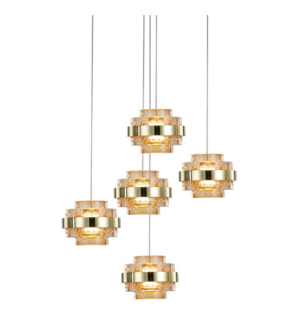 Подвесной светильник Delight Collection Indiana MD22030002-5A gold/champagne