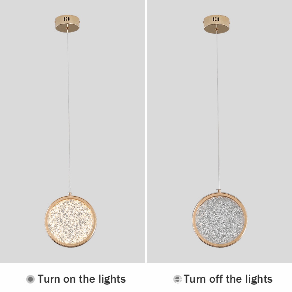 Подвесной светильник Delight Collection OMD821600 OMG0728S gold