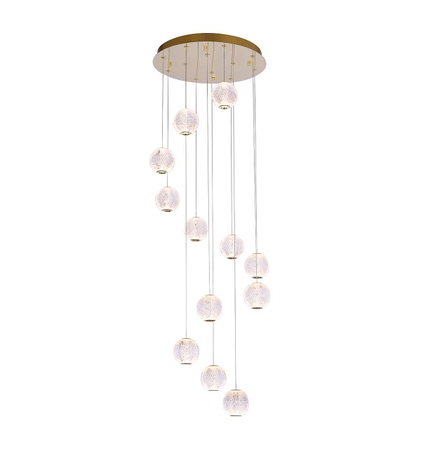 Подвесной светильник Delight Collection Elliot Diamante MD20001012-12A gold