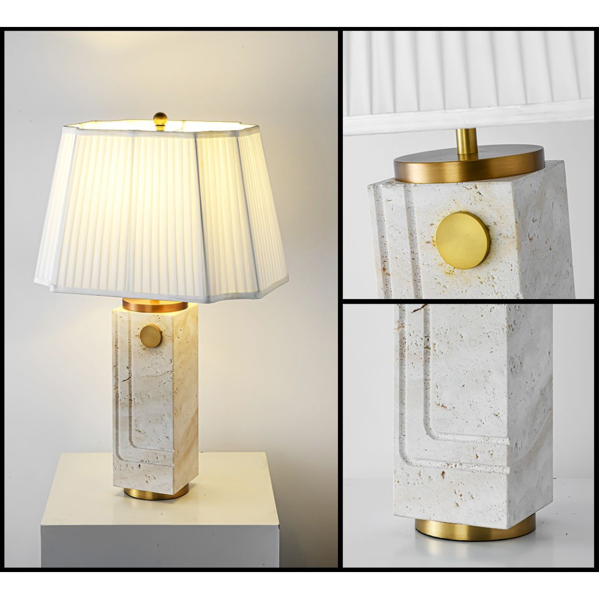 Настольная лампа Delight Collection Stone Table Lamp BRTL3296TR