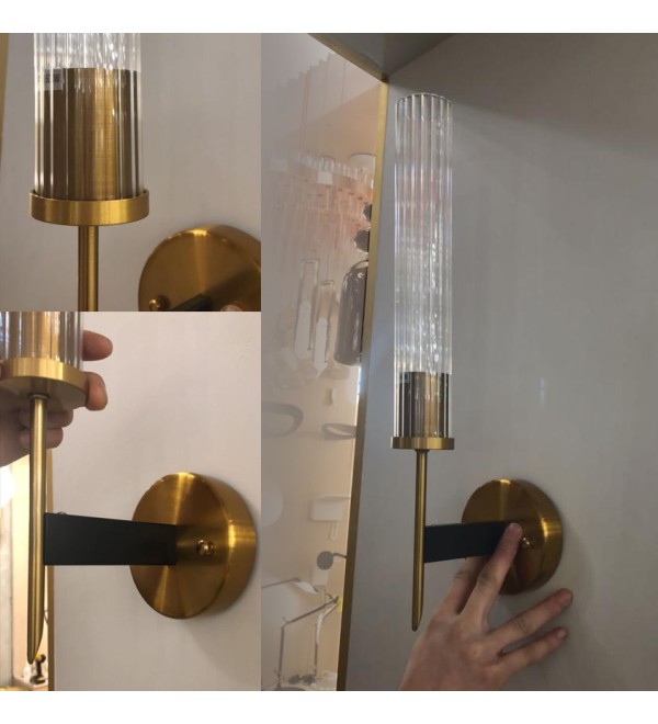 Настенный светильник Delight Collection Alouette 1 brass