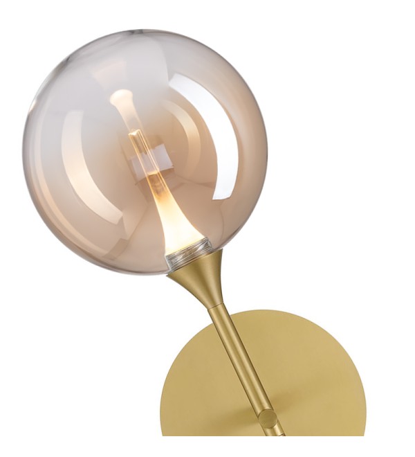 Настенный светильник Delight Collection MD23001045 MB23001045H-1B brass/champagne