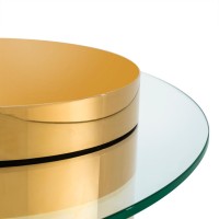 Журнальный стол Delight Collection Equilibre (прозрачный, золотой, арт. Z0353)
