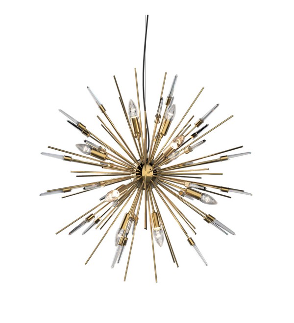 Люстра Delight Collection Boivin 12A gold/ clear crystal