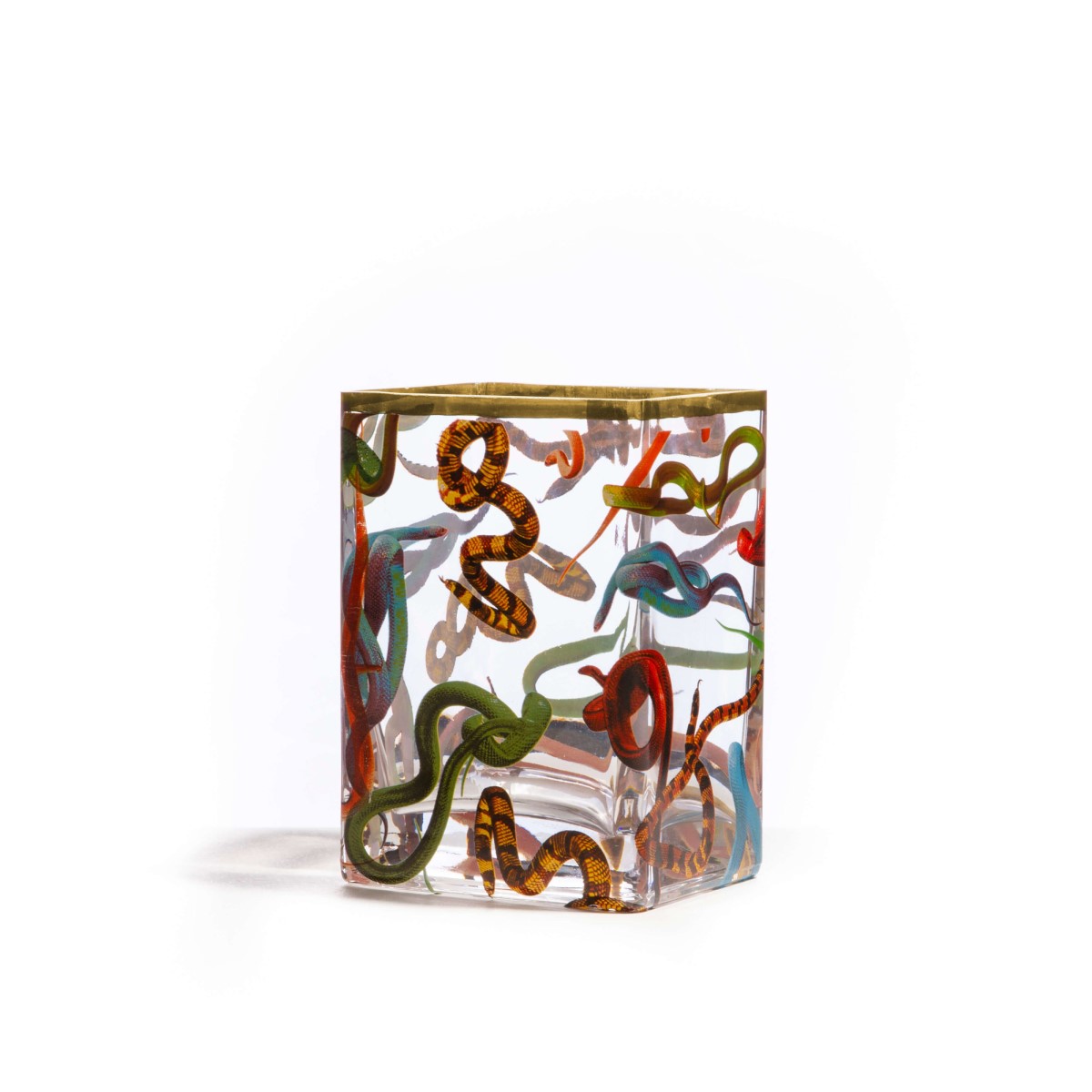 Ваза Seletti Toiletpaper Glass Vase Snakes Small (прозрачный)