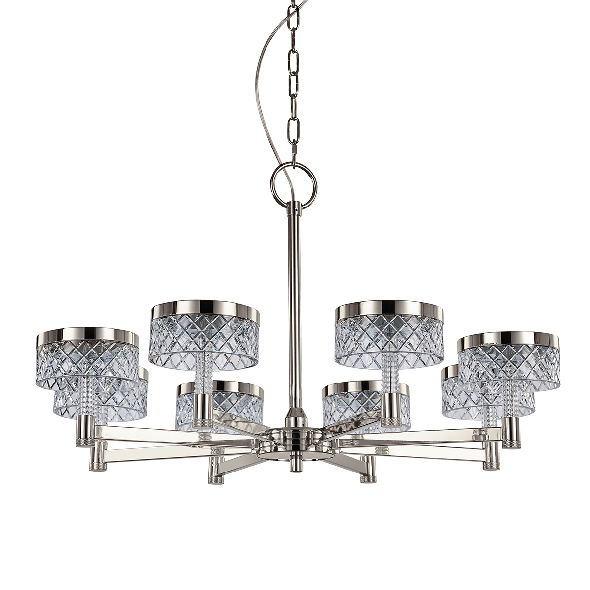 Люстра Delight Collection Diamond cut MD21020075-8A satin nickel