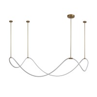 Подвесной светильник Delight Collection 10521P brass/white