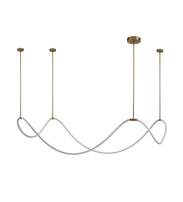 Подвесной светильник Delight Collection 10521P brass/white