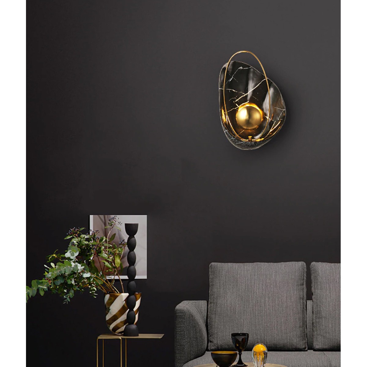 Настенный светильник Delight Collection Pearl black