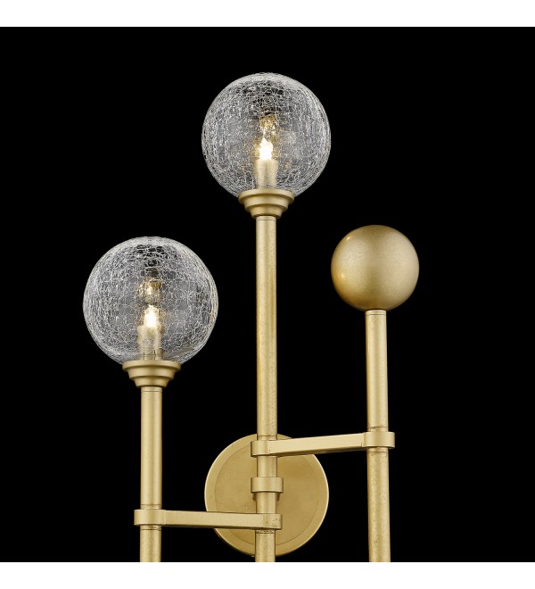 Настенный светильник Delight Collection Fluxus 3 gold