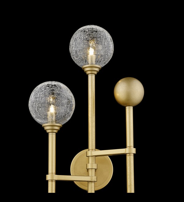 Настенный светильник Delight Collection Fluxus 3 gold